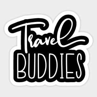 Travel Buddies Couple Matching Sticker